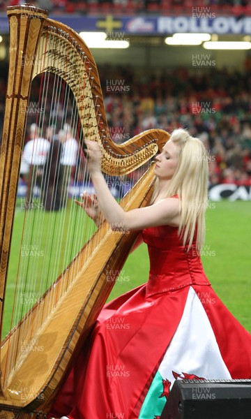 08.11.08 ... Wales v South Africa, Invesco Perpetual Series 2008-  Harpist, Claire Jones