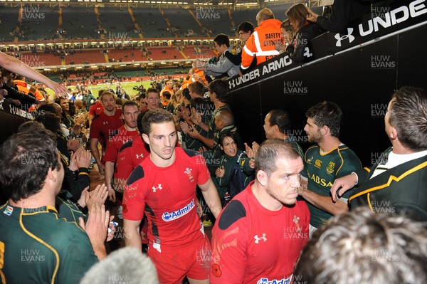 091113  - Wales v South Africa - 2013 Dove Men Series - George North of Wales looks dejected