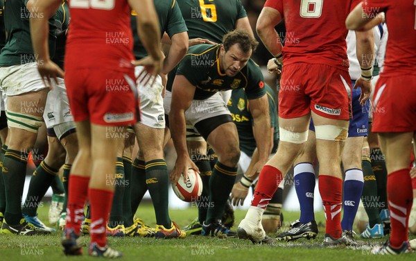 091113  - Wales v South Africa - 2013 Dove Men Series - Bismarck Du Plessis of South Africa scores the second try