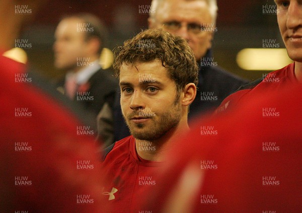 091113 - Wales v South Africa - Dove Men+Care Series - Wales' Leigh Halfpenny is dejected after the game