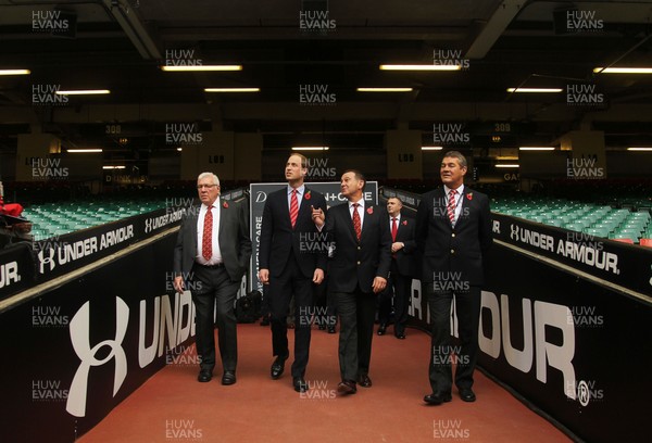 091113  - HRH Duke of Cambridge walks out the tunnel during a visit to the Millennium Stadium before the game Wales v South Africa