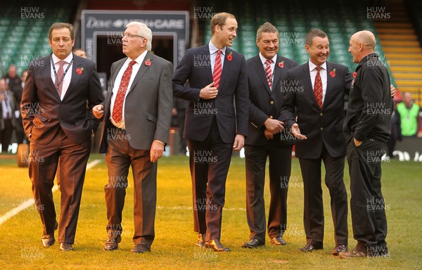 091113  - HRH Duke of Cambridge walks on the pitch during a visit to the Millennium Stadium before the game Wales v South Africa