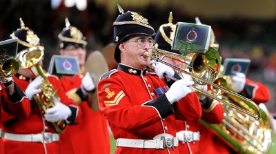 13.11.10 - Wales v South Africa - Invesco Perpetual Series 2010 - Regimental Band of the Royal Welsh. 