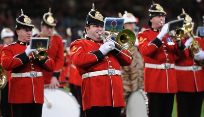 13.11.10 - Wales v South Africa - Invesco Perpetual Series 2010 - Regimental Band of the Royal Welsh. 