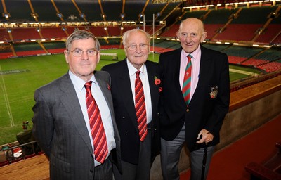 13.11.10 - Wales v South Africa - Invesco Perpetual Series 2010 - Former Wales rugby players Brian Sparks, Cyril Davies, Handell Greville. 