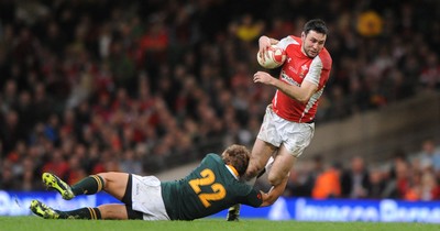 13.11.10 - Wales v South Africa - Invesco Perpetual Series 2010 - Stephen Jones of Wales. 