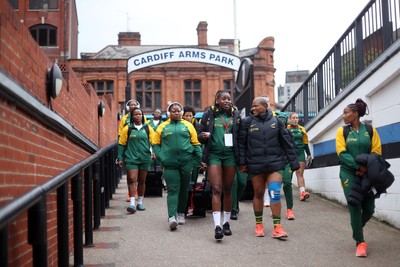 180926 - Wales Women v South Africa Women - Vodafone Wales WXV Series - South Africa arrive at the Arms Park