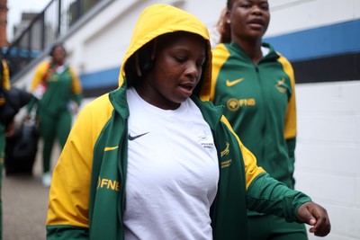 180926 - Wales Women v South Africa Women - Vodafone Wales WXV Series - South Africa arrive at the Arms Park