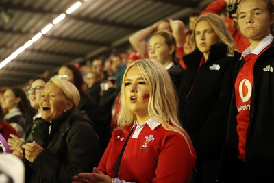 180926 - Wales Women v South Africa Women - Vodafone Wales WXV Series - Fans