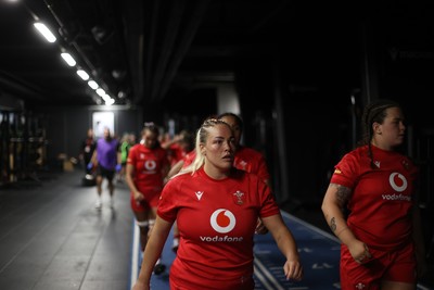 180926 - Wales Women v South Africa Women - Vodafone Wales WXV Series - Kelsey Jones of Wales 
