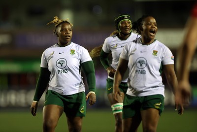 180926 - Wales Women v South Africa Women - Vodafone Wales WXV Series - Nombuyekezo Mdliki of South Africa 