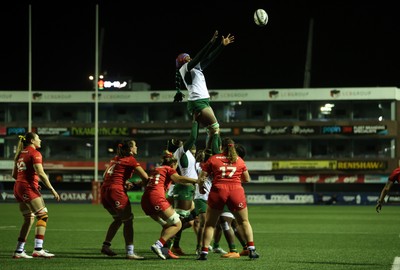 180926 - Wales Women v South Africa Women - Vodafone Wales WXV Series - Sinelitha Noxeke of South Africa 