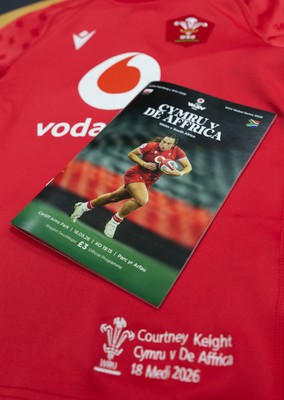180926 Wales v South Africa, Vodafone Wales WXV Series - The match programme in the Wales changing room ahead of the match