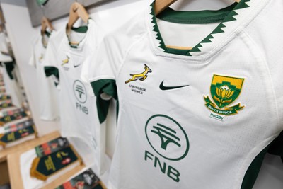 180926 Wales v South Africa, Vodafone Wales WXV Series - A general view of the South Africa changing room ahead of the match
