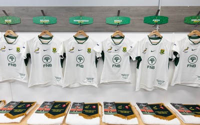 180926 Wales v South Africa, Vodafone Wales WXV Series - A general view of the South Africa changing room ahead of the match