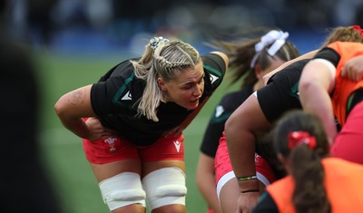 180926 Wales v South Africa, Vodafone Wales WXV Series - Alex Callender of Wales during warm up