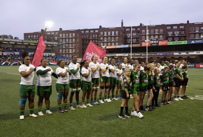 180926 Wales v South Africa, Vodafone Wales WXV Series - South Africa lineup for the anthems
