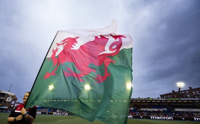 190926 Wales v South Africa, Vodafone Wales WXV Series - Pitch flags and branding ahead of the anthems