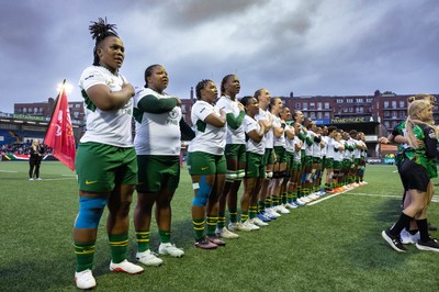 190926 Wales v South Africa, Vodafone Wales WXV Series - South Africa line up for the anthems