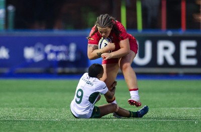 190926 Wales v South Africa, Vodafone Wales WXV Series - Maisie Davies of Wales takes on Felicia Jacobs of South Africa