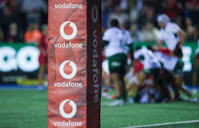 190926 Wales v South Africa, Vodafone Wales WXV Series - Vodafone branded post pads