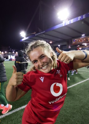 190926 Wales v South Africa, Vodafone Wales WXV Series - Alex Callender of Wales  celebrates at the end of the match