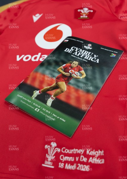 180926 Wales v South Africa, Vodafone Wales WXV Series - The match programme in the Wales changing room ahead of the match