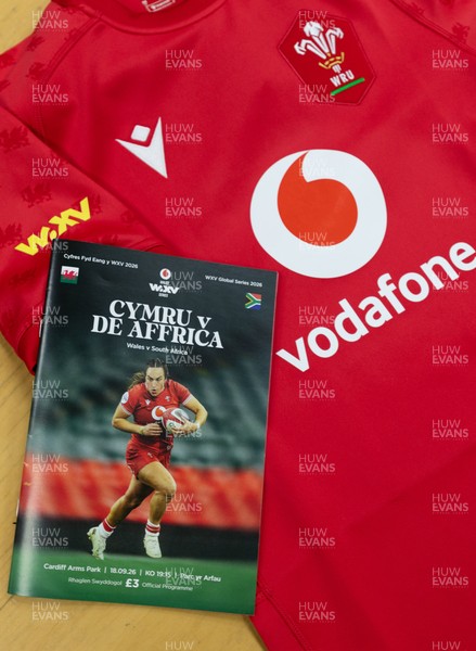 180926 Wales v South Africa, Vodafone Wales WXV Series - The match programme in the Wales changing room ahead of the match