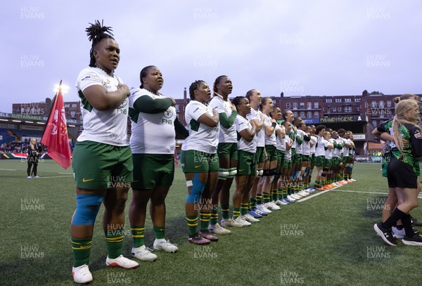 180926 Wales v South Africa, Vodafone Wales WXV Series - South Africa lineup for the anthems