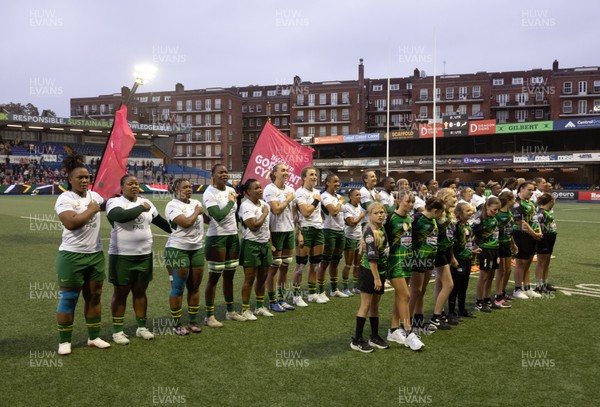 180926 Wales v South Africa, Vodafone Wales WXV Series - South Africa lineup for the anthems