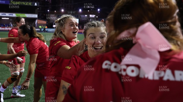 190926 Wales v South Africa, Vodafone Wales WXV Series - Keira Bevan of Wales at the end of the match