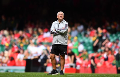 190823 - Wales v South Africa - Vodaphone Summer Series - Wales head coach Warren Gatland