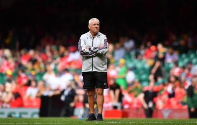 190823 - Wales v South Africa - Vodaphone Summer Series - Wales head coach Warren Gatland