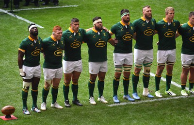 190823 - Wales v South Africa - Vodaphone Summer Series - South Africa during anthems