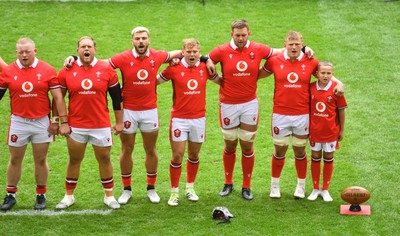 190823 - Wales v South Africa - Vodaphone Summer Series - Wales during anthems