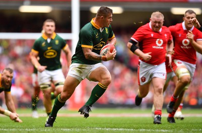 190823 - Wales v South Africa - Vodaphone Summer Series - Malcolm Marx of South Africa gets into space