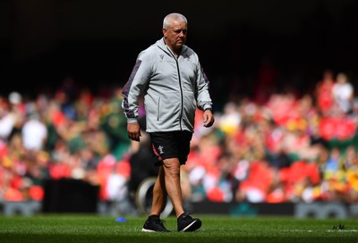 190823 - Wales v South Africa - Vodaphone Summer Series - Wales head coach Warren Gatland