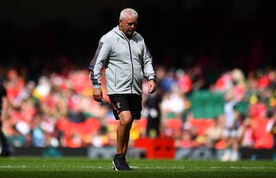 190823 - Wales v South Africa - Vodaphone Summer Series - Wales head coach Warren Gatland