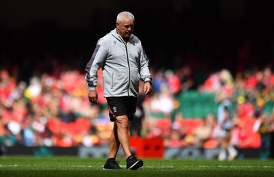 190823 - Wales v South Africa - Vodaphone Summer Series - Wales head coach Warren Gatland