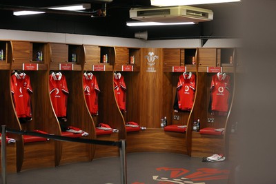 190823 - Wales v South Africa - Vodafone Summer Series - Wales changing room pre match