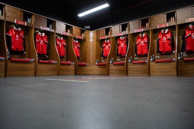 190823 - Wales v South Africa - Vodafone Summer Series - Wales changing room pre match