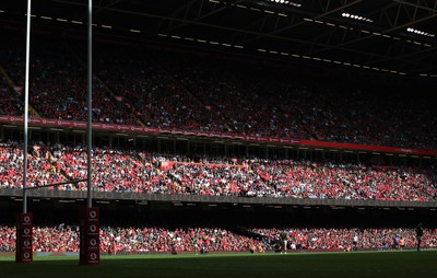 190823 - Wales v South Africa, Summer Nations Series 2023 - A general view of the Principality Stadium during the match