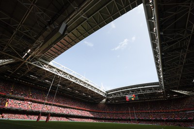 190823 - Wales v South Africa, Summer Nations Series 2023 - A general view of the Principality Stadium during the match