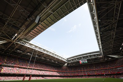 190823 - Wales v South Africa, Summer Nations Series 2023 - A general view of the Principality Stadium during the match