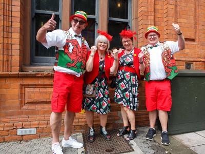 190823 - Wales v South Africa - Summer Series - Wales fans before the match