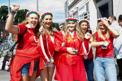 190823 - Wales v South Africa - Summer Series - Wales fans before the match