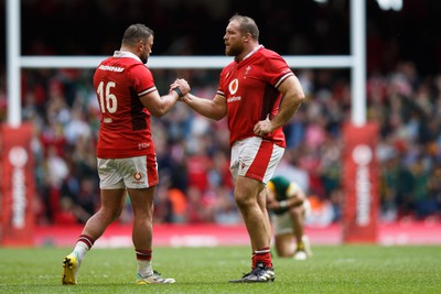 190823 - Wales v South Africa - Summer Series - Sam Parry and Henry Thomas of Wales