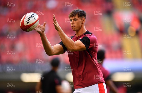 190823 - Wales v South Africa - Vodaphone Summer Series - Tom Rogers of Wales during the warm up
