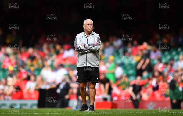 190823 - Wales v South Africa - Vodaphone Summer Series - Wales head coach Warren Gatland