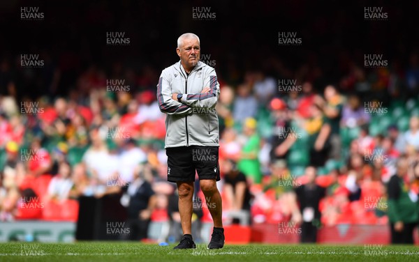 190823 - Wales v South Africa - Vodaphone Summer Series - Wales head coach Warren Gatland